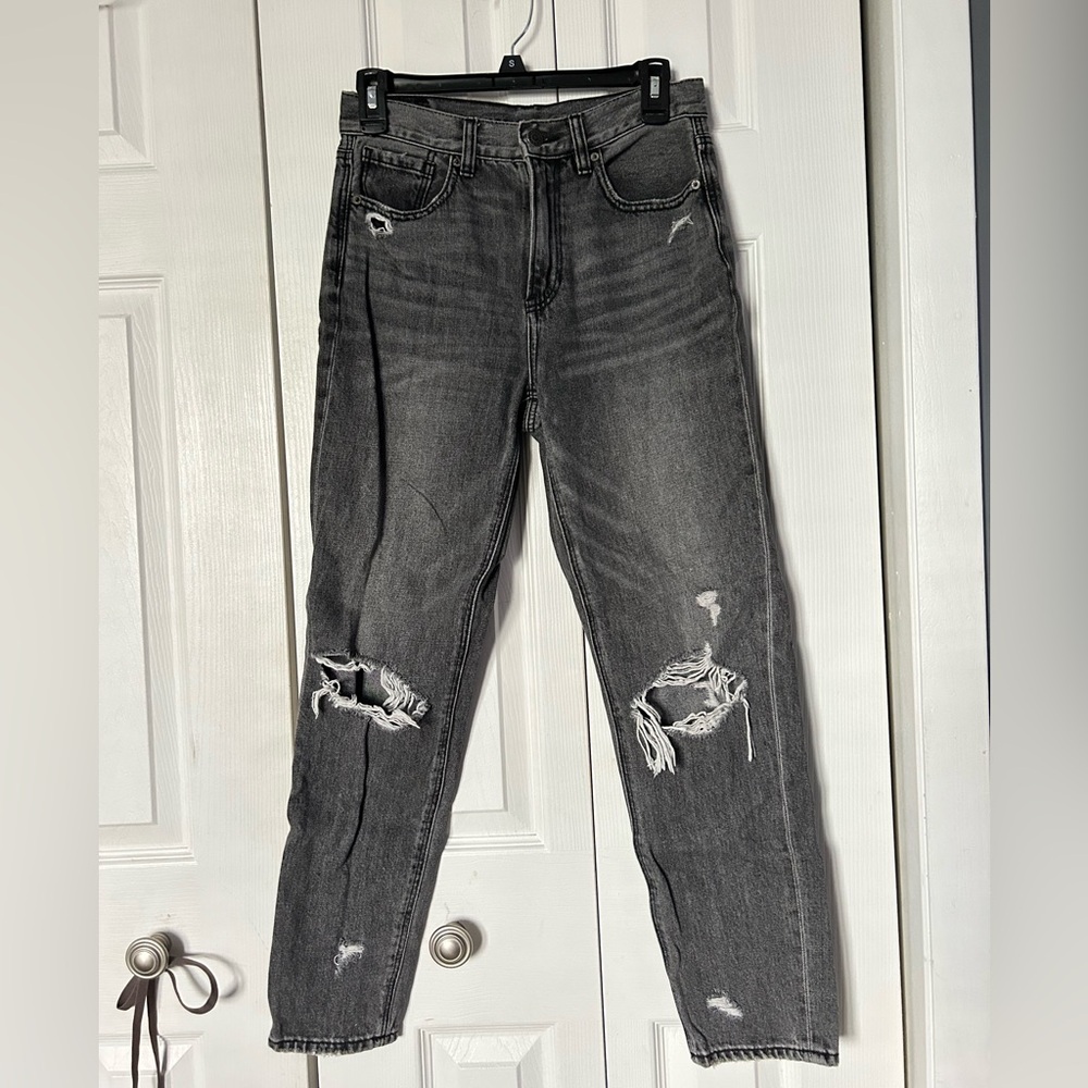American Eagle Greyish Black Jeans for Women